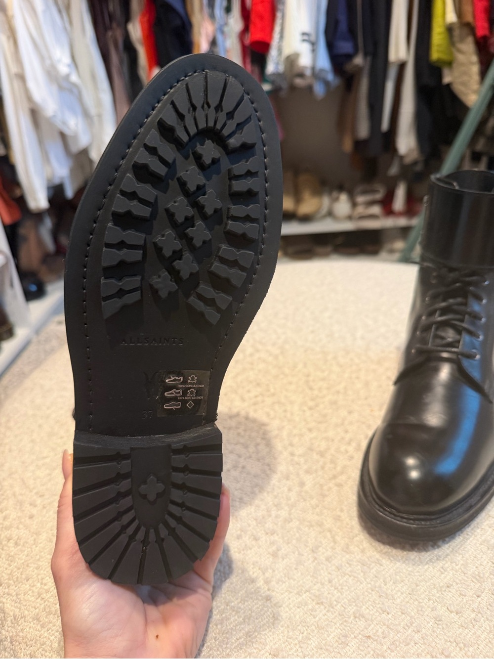Allsaints Brigade Leather Boots View 6